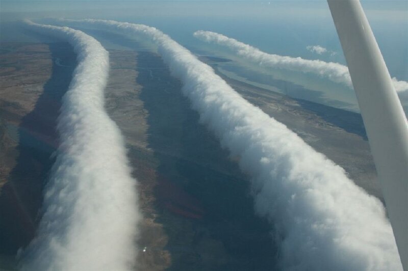 Airplane Wing and Contrails
