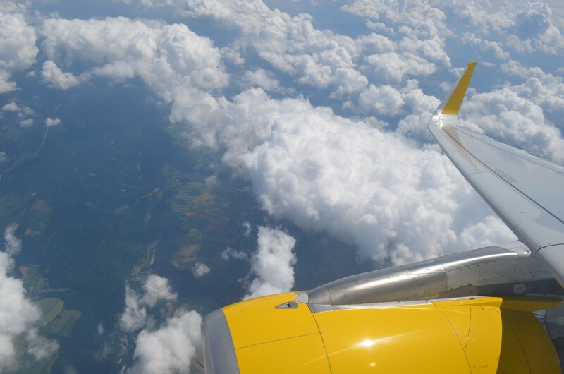 Airplane Wing and Engine — Yellow