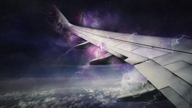 Airplane Wing in Space