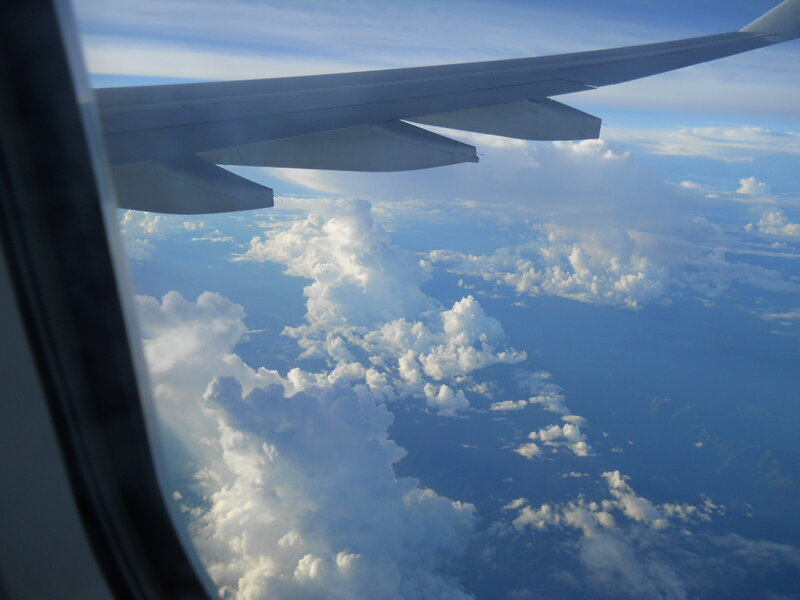 Airplane Wing View — Blue, Serene