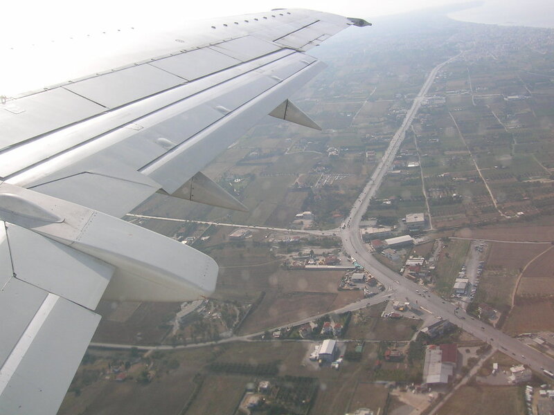 Airplane Wing View