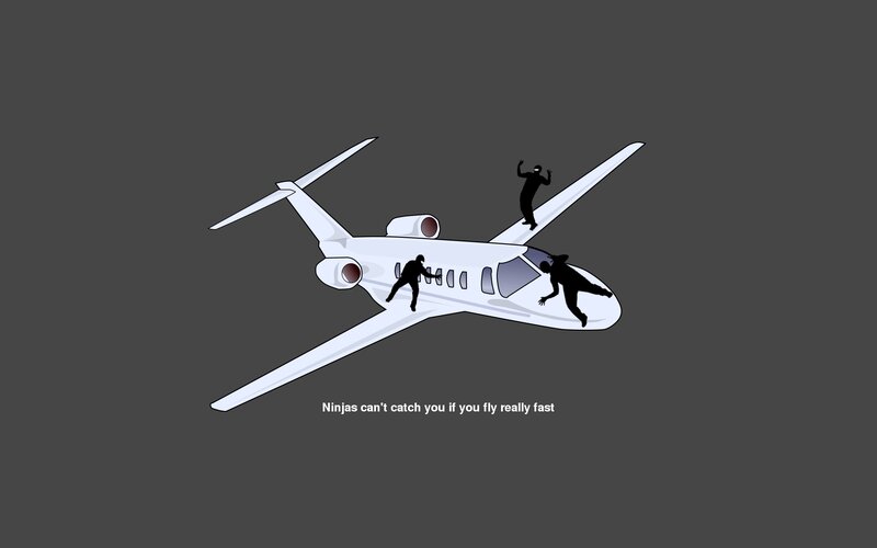 Airplane with Ninjas