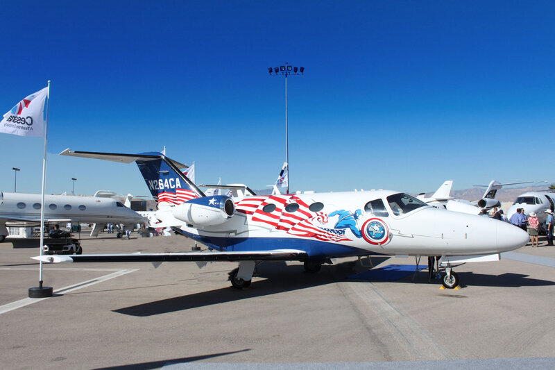 Airplane with Patriotic Livery