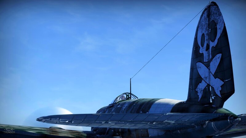 Airplane with Skull Emblem