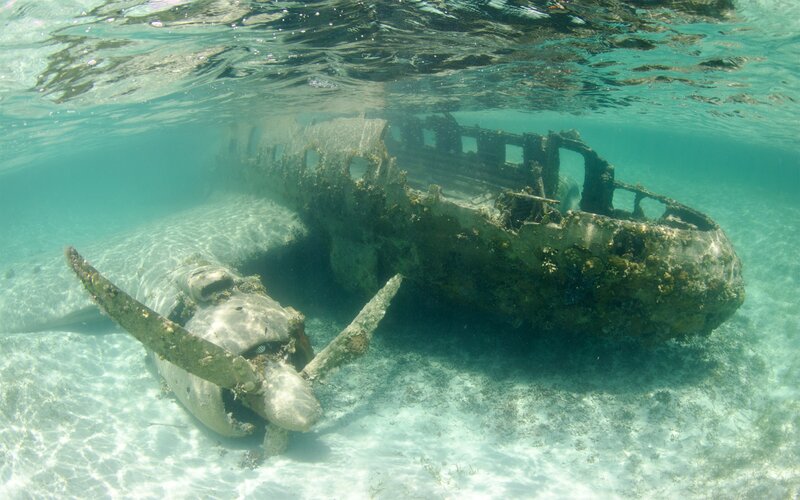 Airplane Wreck Underwater