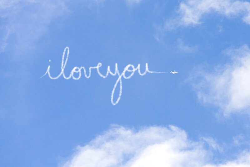 Airplane Writing in Sky