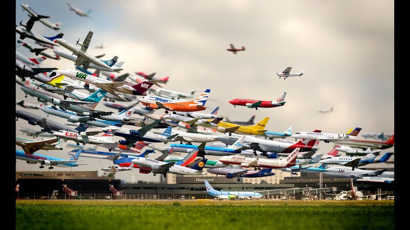Airplanes at Hannover Airport