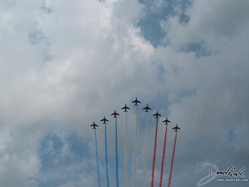 Airplanes in Formation — Blue, Dramatic, Afternoon, Photograph, Jets