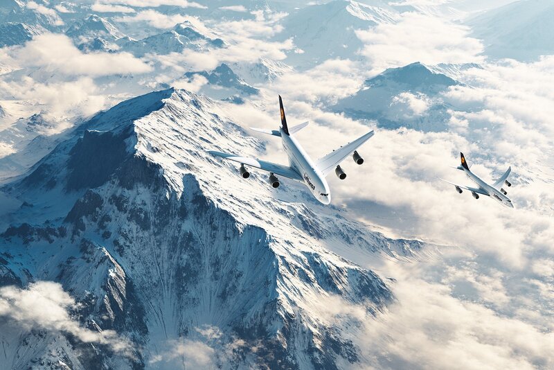 Airplanes over Mountains