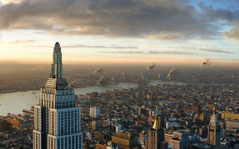 Airplanes over New York City