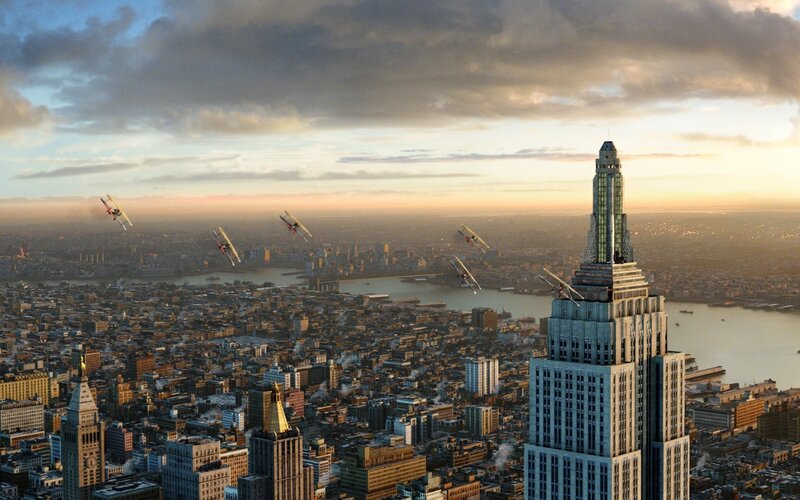 Airplanes over New York City