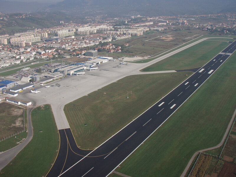 Airport Runway and Terminal