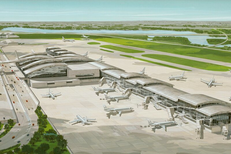 Airport Terminal Complex — Gray