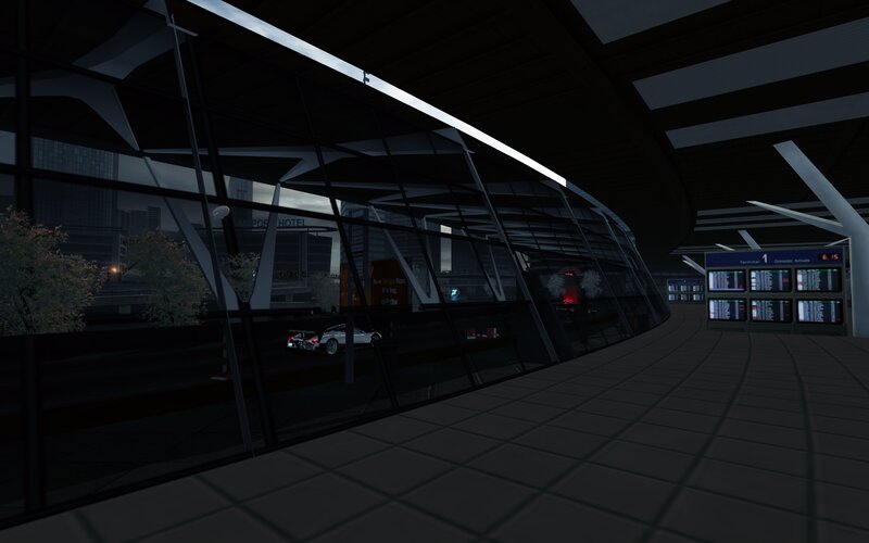 Airport Terminal Interior — Black