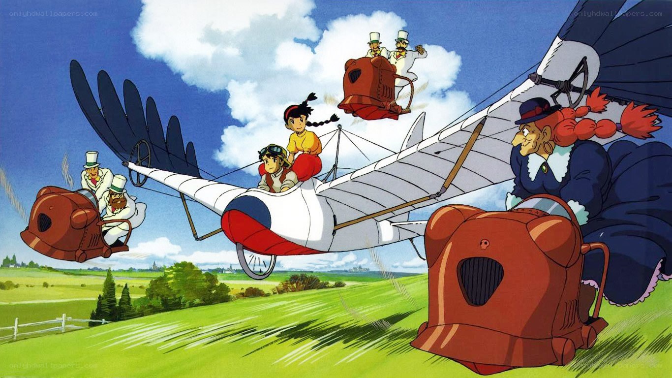 Airship adventure scene