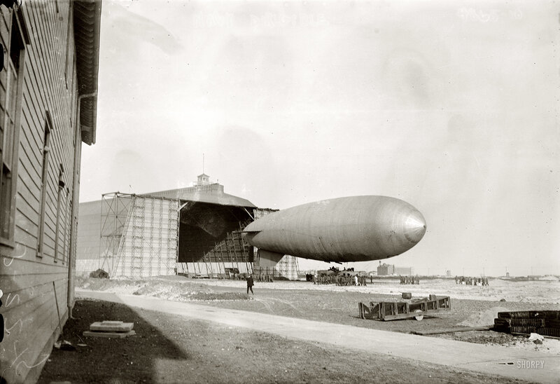 Airship at Naval Air Station