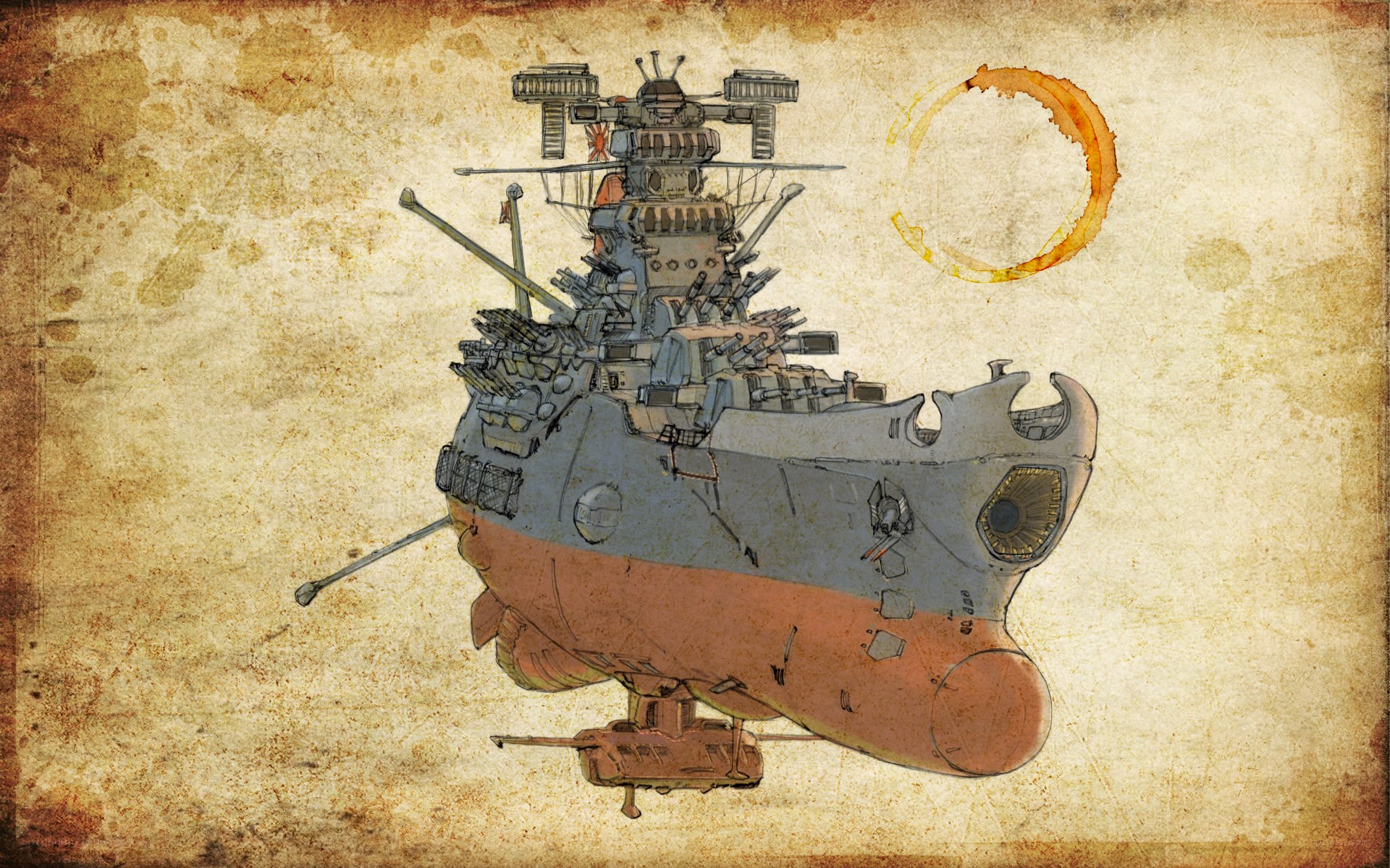 airship battleship concept art