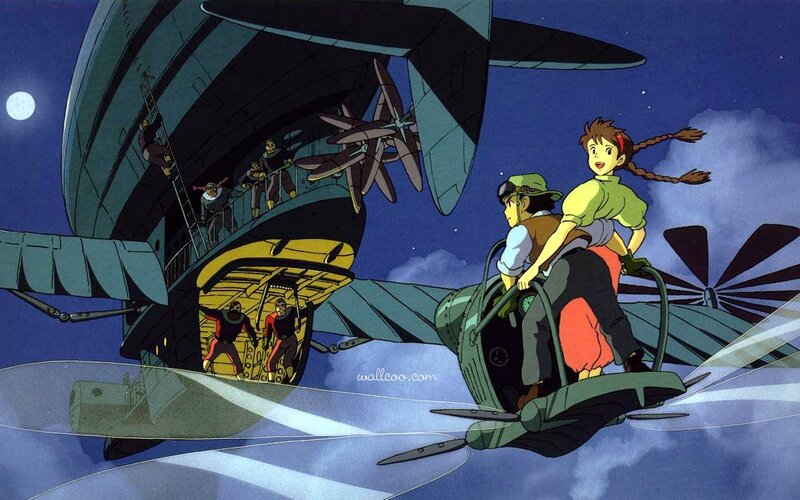Airship chase at night