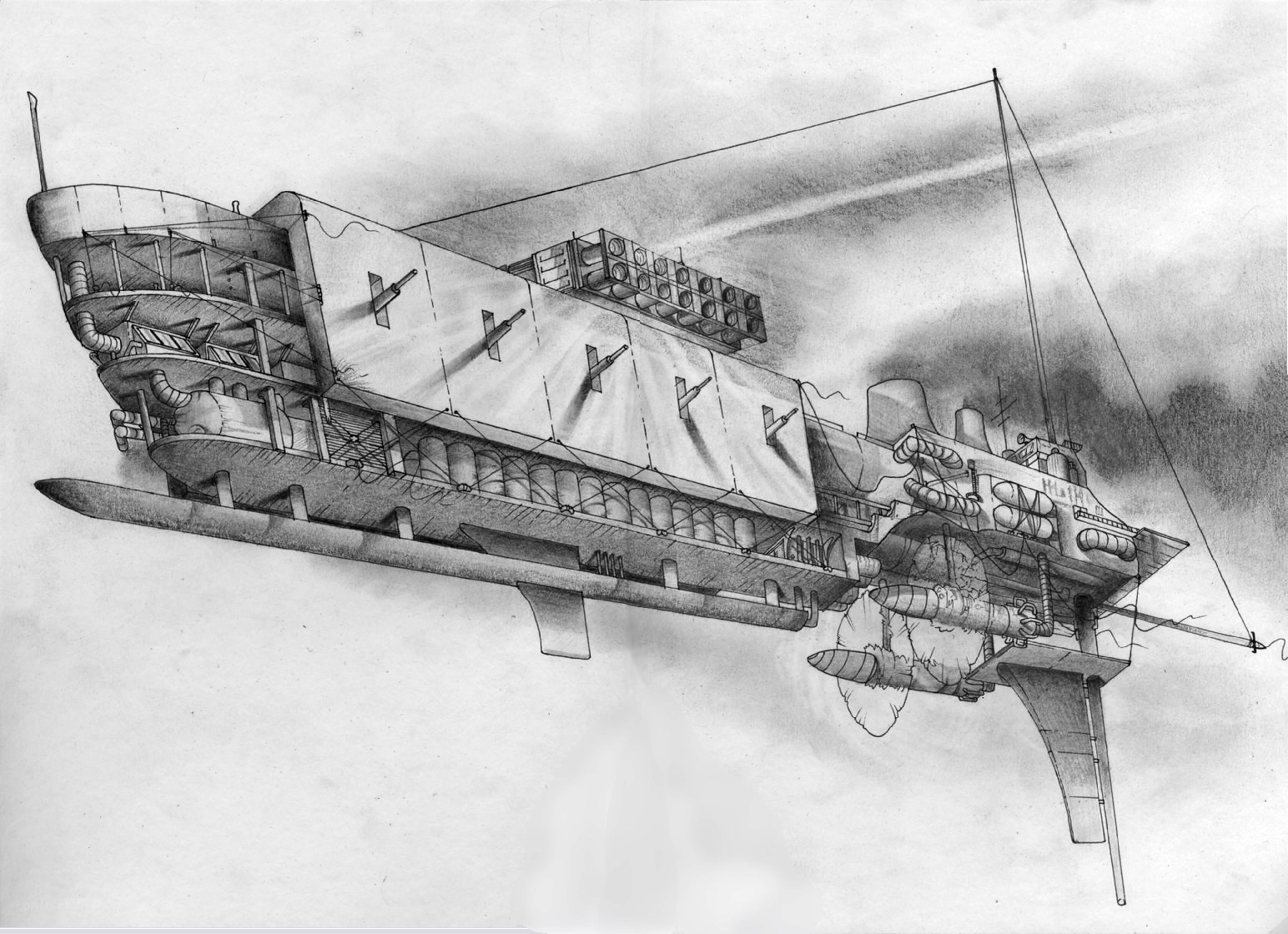 airship concept sketch