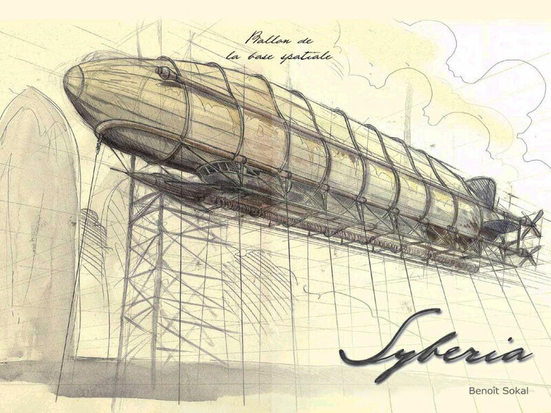 Airship in a Hangar — Brown