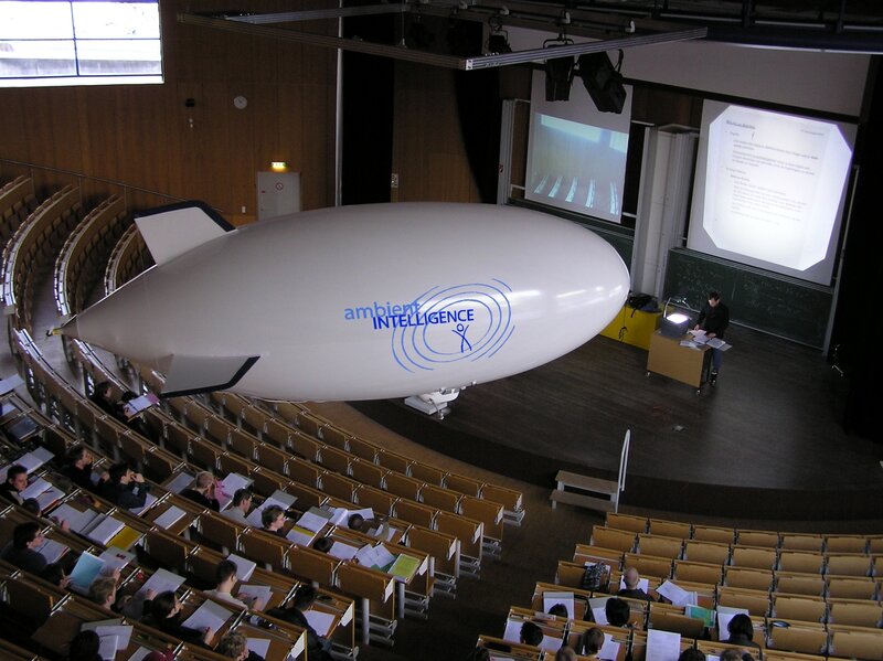 Airship in lecture hall