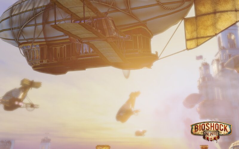 Airship in Sky — Yellow
