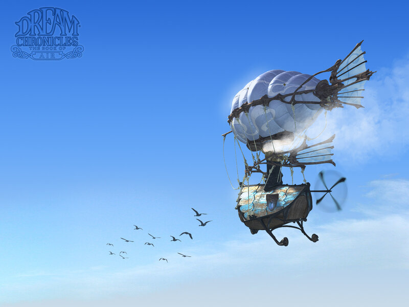 Airship in the sky