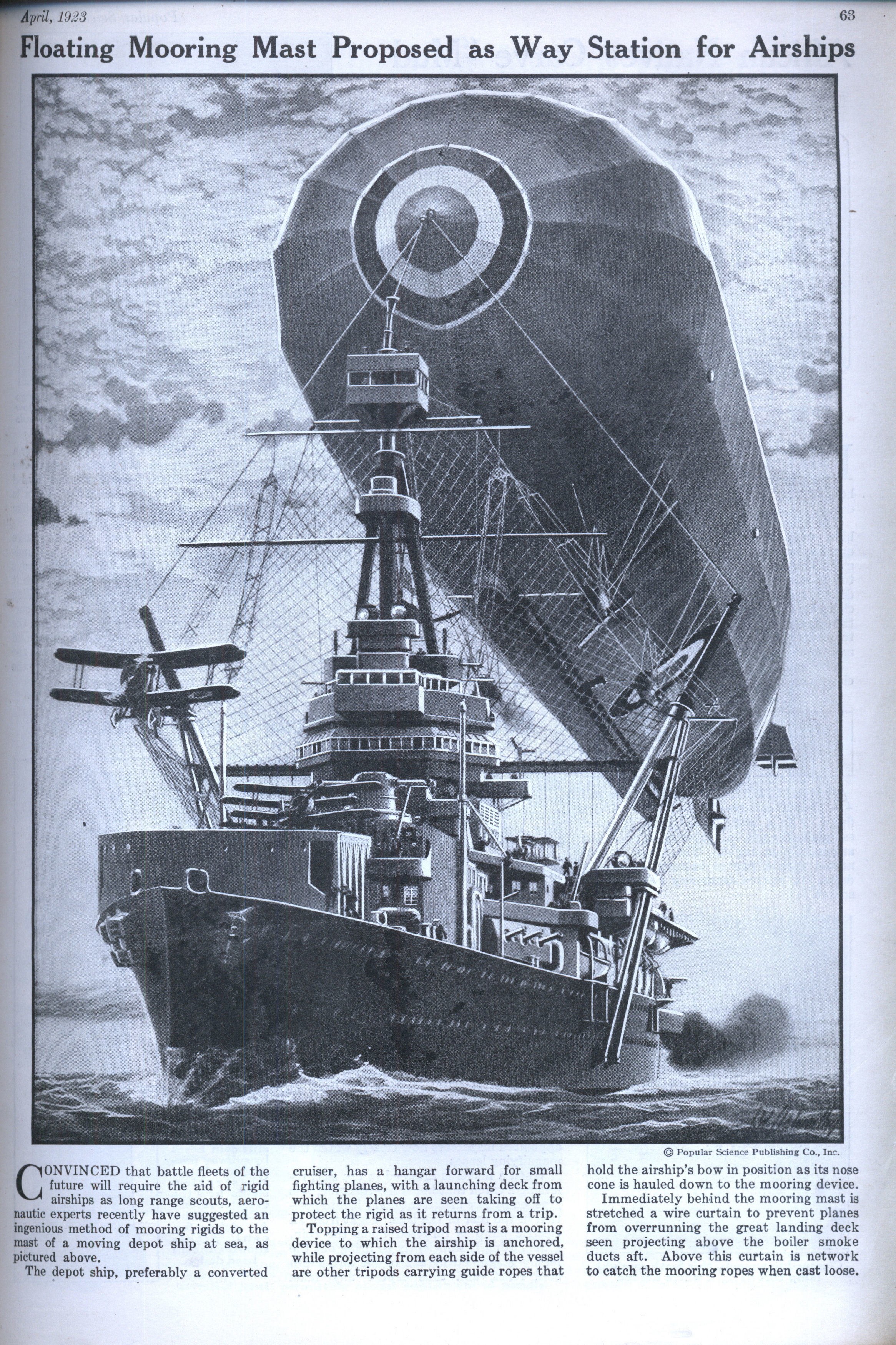 Airship mooring mast concept