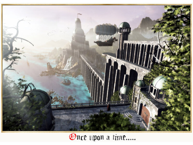 Airship over Castle