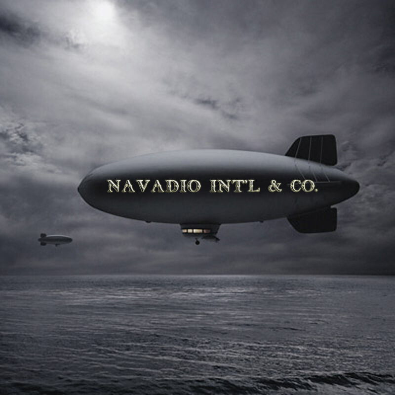 Airship over the ocean