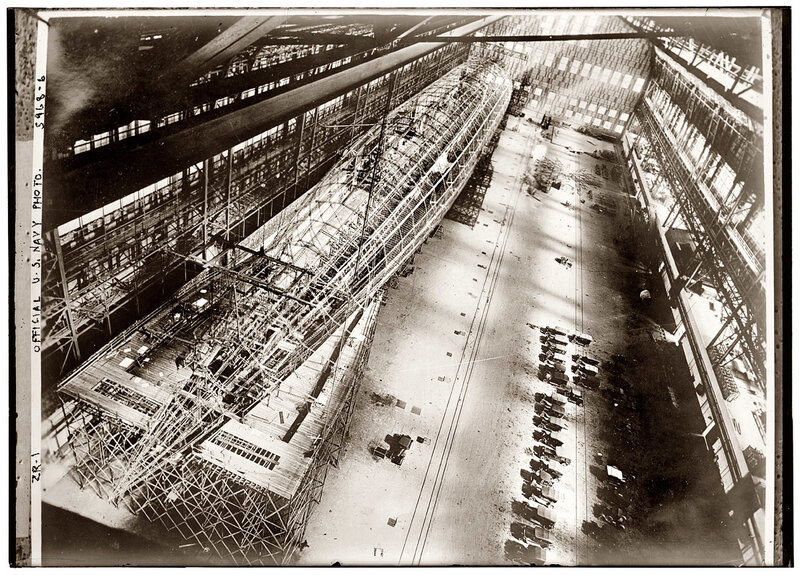 Airship under Construction — Black