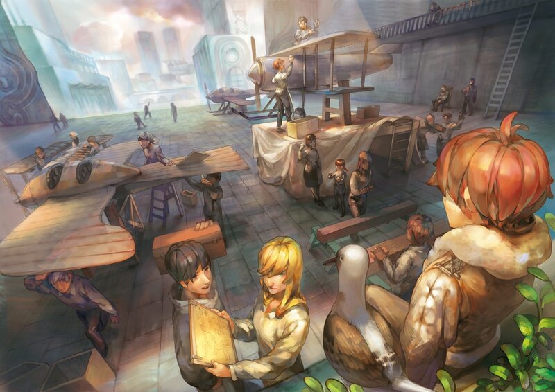 Airship workshop scene