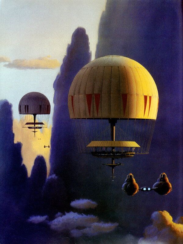 Airships in a Cloudy Sky