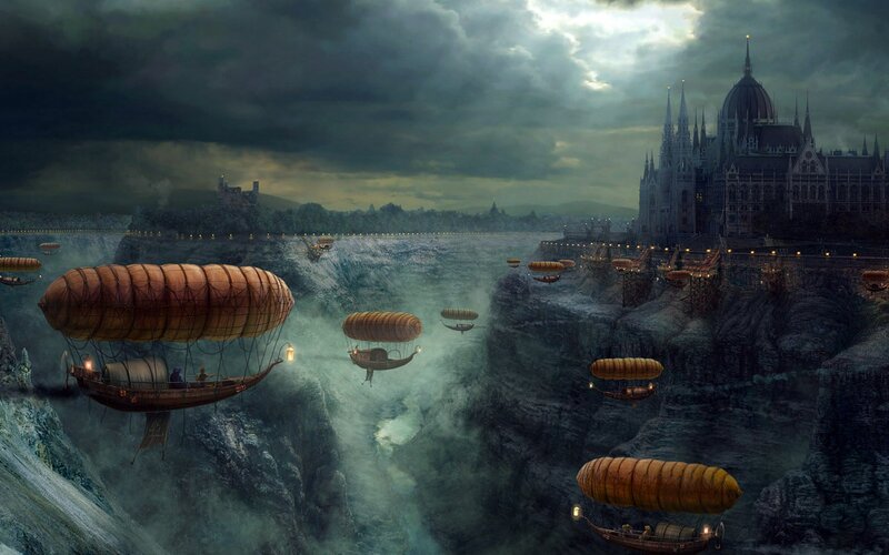 Airships over Canyon