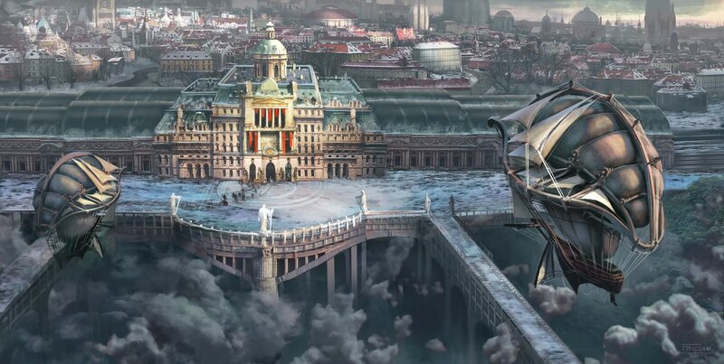 Airships over City