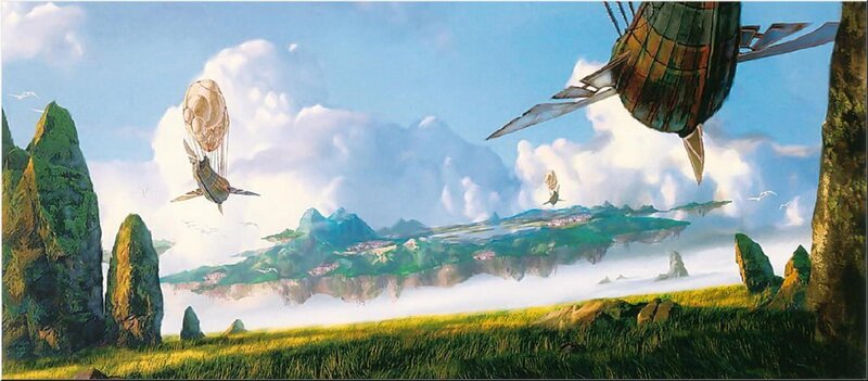 Airships over Floating Islands