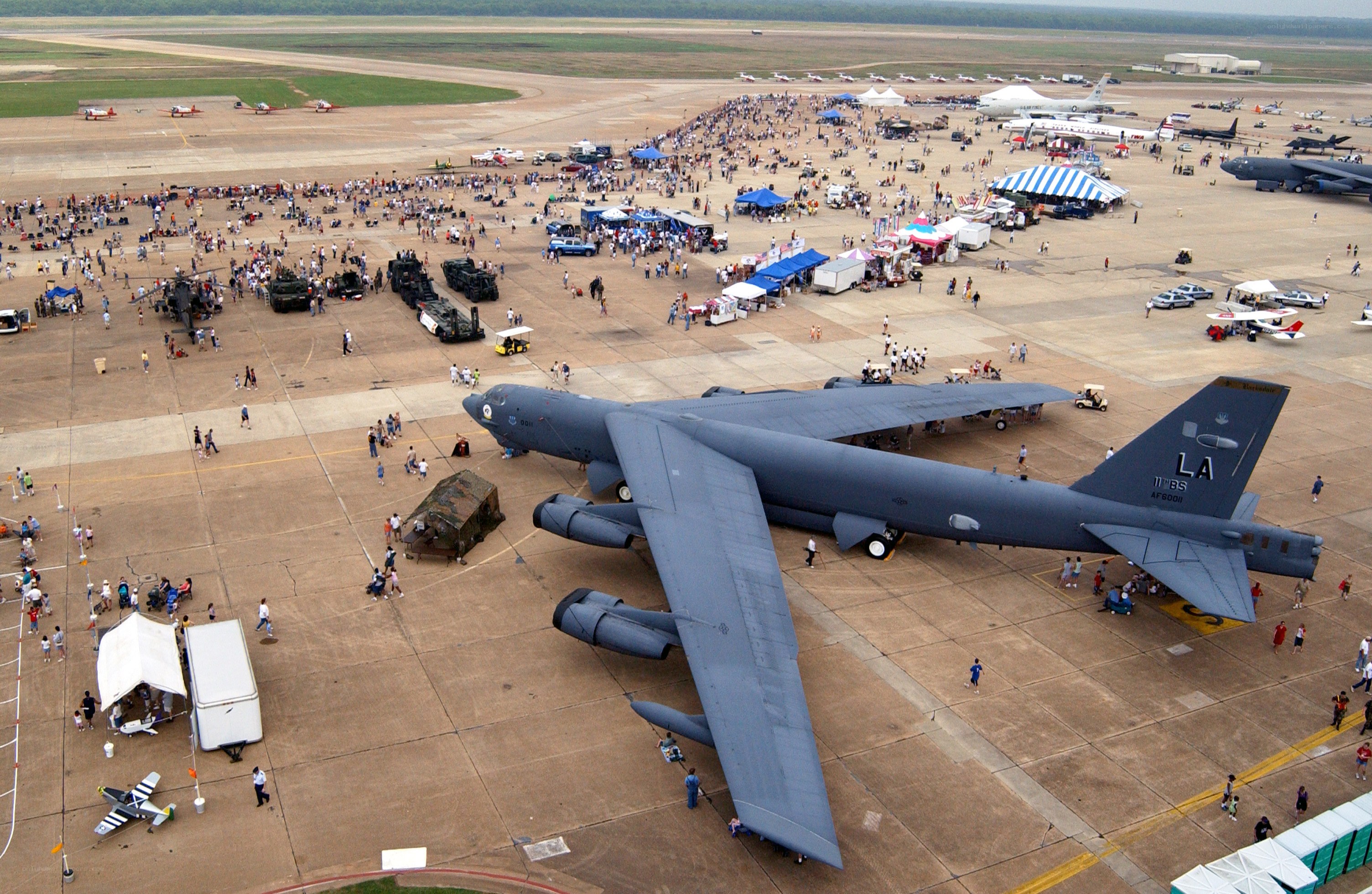 Airshow with B-52 bomber