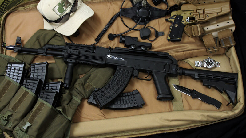 Airsoft Rifle and Gear
