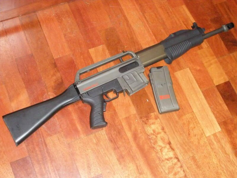 Airsoft Rifle on Floor