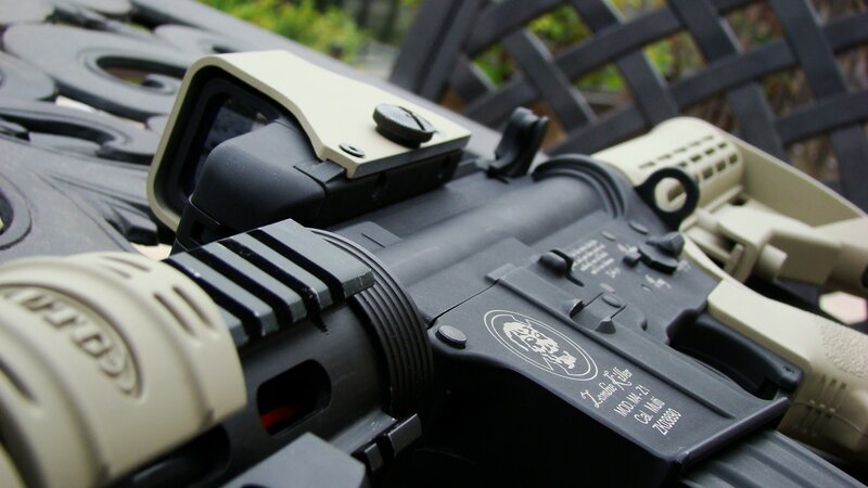 Airsoft Rifle on Table — Black