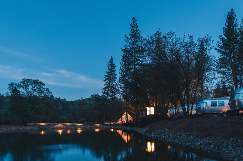 Airstream Trailers by Lake