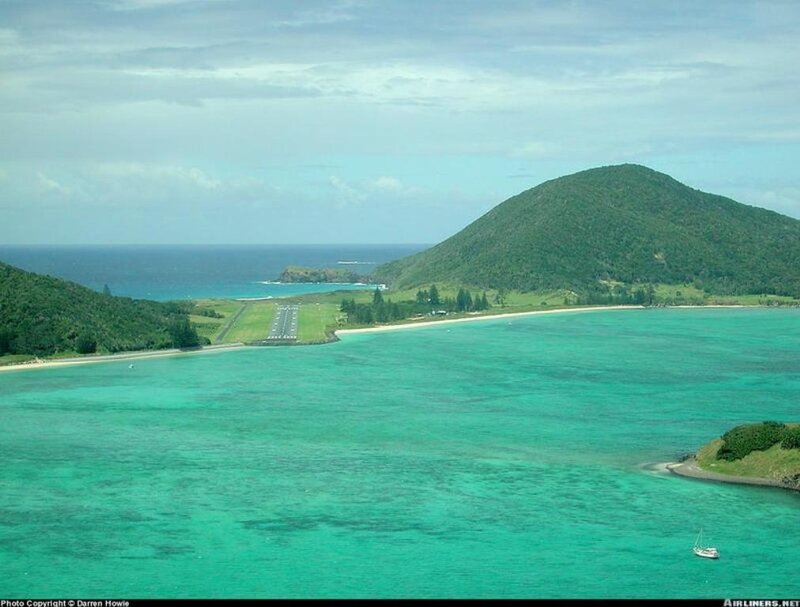 Airstrip on Tropical Island