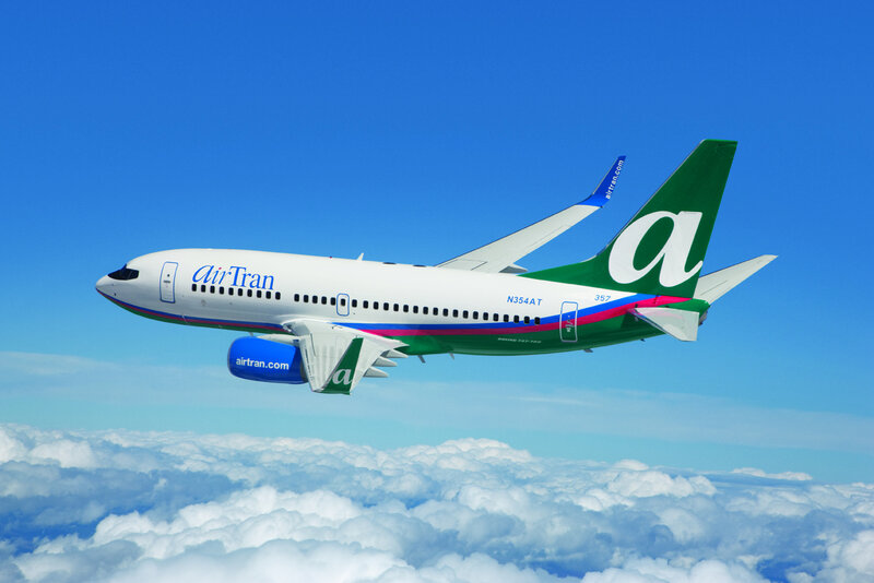 AirTran Airplane in Flight