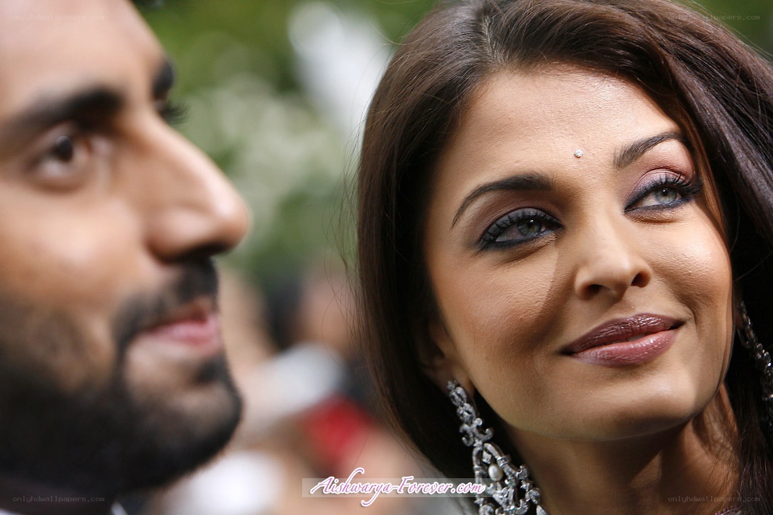 Aishwarya Rai and a man