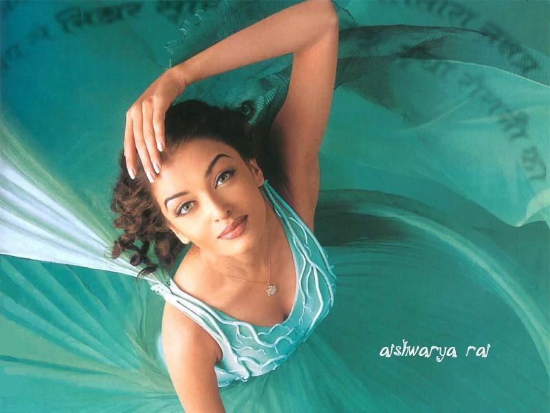 Aishwarya Rai in a green dress