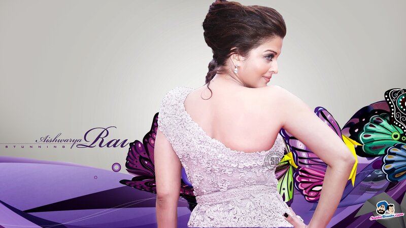 Aishwarya Rai in a white dress