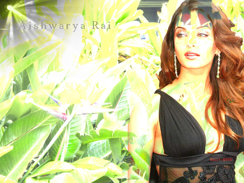 Aishwarya Rai in green foliage