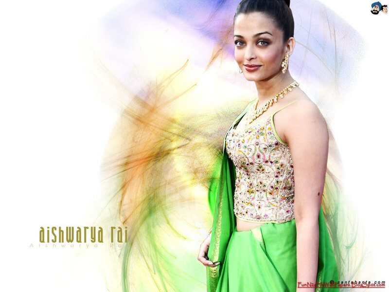Aishwarya Rai in green outfit