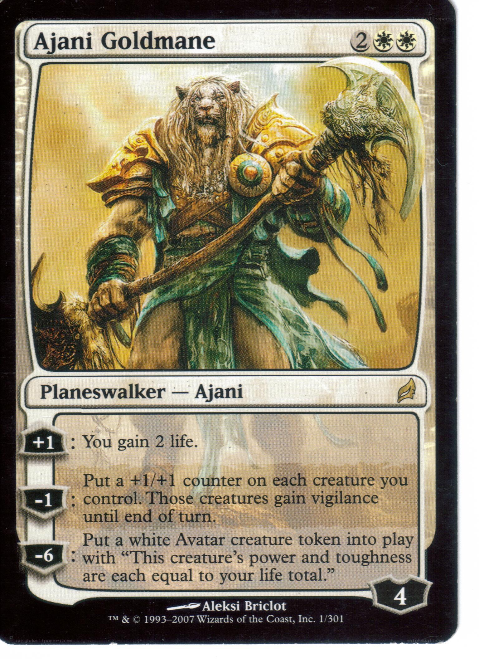 Ajani Goldmane card