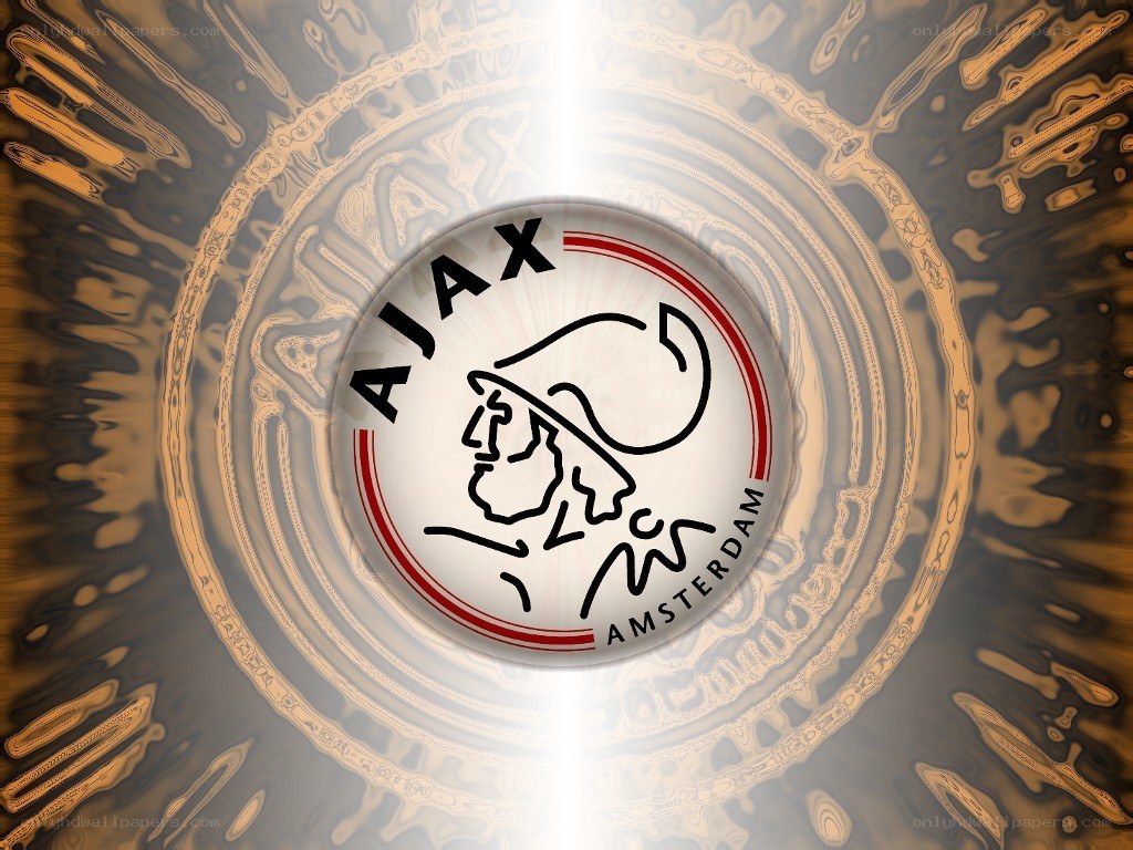 Ajax Amsterdam logo on abstract background